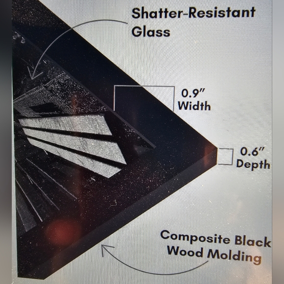 Americanflat Black Picture Frame Bundle of Qty 2 New In Package 8x12 & 8x16 - Picture 8 of 8
